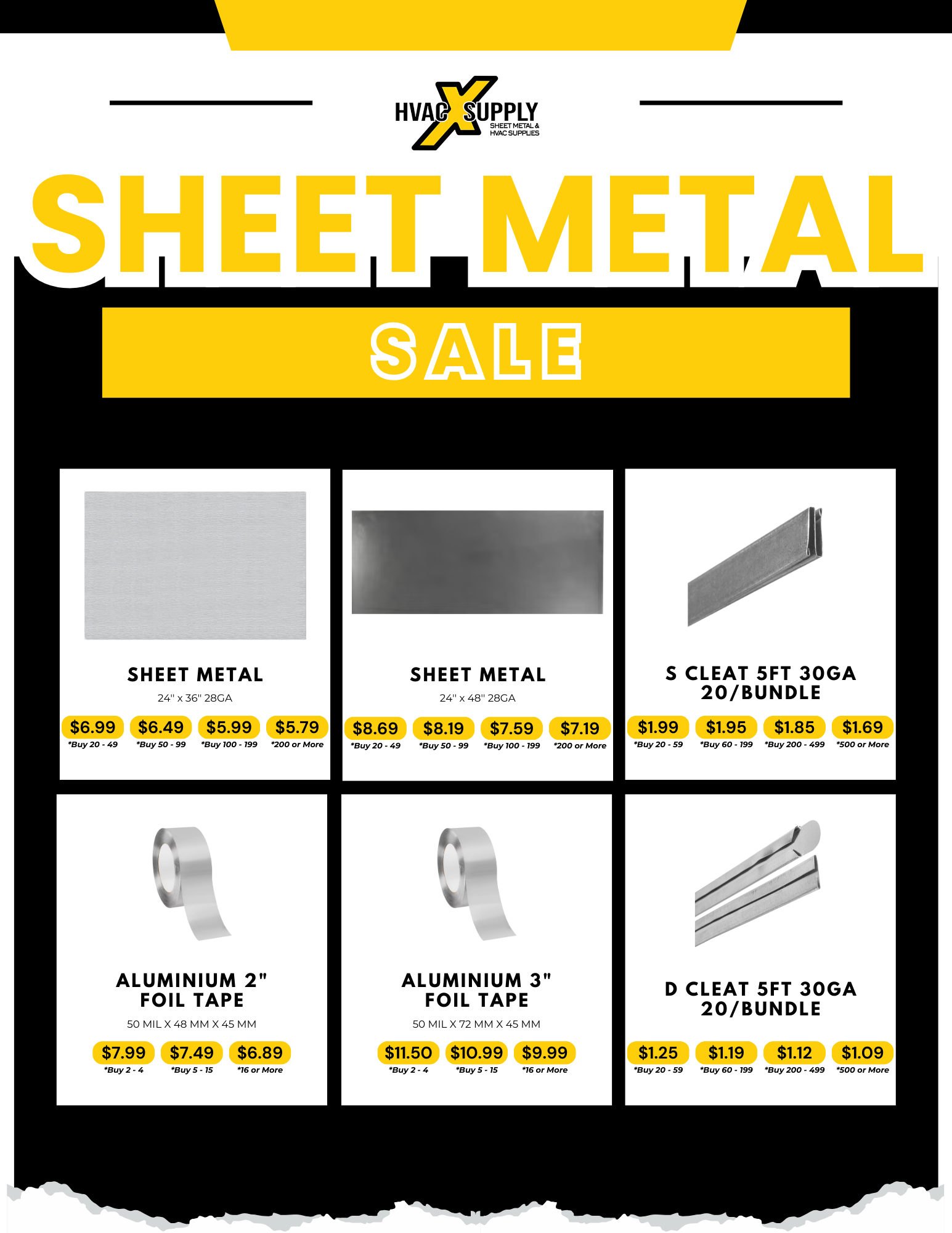 Sheet Metal Sale